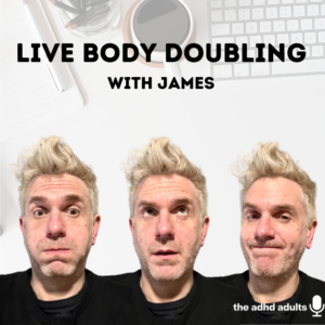 A picture showing James in 3 different poses to advertise his live body doubling sessions